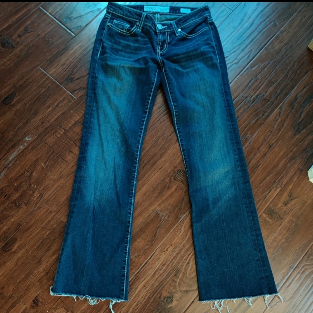 BKE Stella Raw Hem Bootcut Jeans